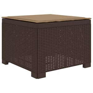 vidaXL 1-Vietis Sodo Sofas su Pagalvėle, Atrodo kaip Ratano PP Ruda