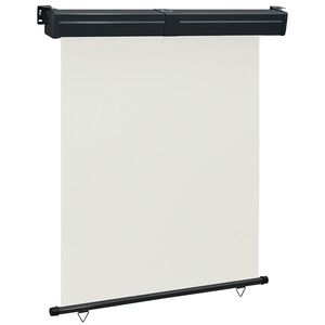 vidaXL Šoninė balkono markizė, kreminė, 145x250 cm