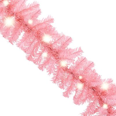 vidaXL Kalėdinė girlianda su LED lemputėmis, rožinės spalvos, 10m
