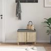 vidaXL Koridoriaus suolas su pagalve Sonoma ąžuolas 60 x 38 x 46 cm
