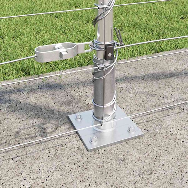 vidaXL Tvorelės stulpas Cinkuotas 50 x 1,2 m Plienas