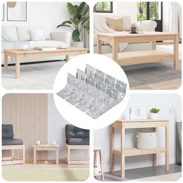 vidaXL Laikiklis 12 pcs Cinkuota 106 x 55 x 1,5mm Plienas