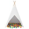 vidaXL Teepee palapinė Balta 120 x 120 x 150 cm Audinys ir Plastikas