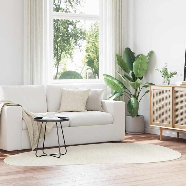 vidaXL Zoninės kiliminės dangos HUARTE Kreminė 160 x 230 cm