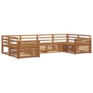 vidaXL Lauko sofos komplektas 6 pcs Natūrali