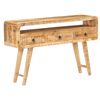 vidaXL &Scaron;oninė spintelė, 120x30x75cm, neapdorota mango mediena