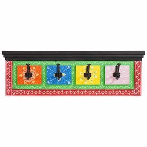 vidaXL Paltas Juoda 80 x 25 x 2 cm Kietas mango medis