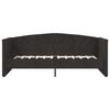 vidaXL Lova su čiužiniu ir USB i&scaron;vestimi, juoda, 90x200cm, aksomas