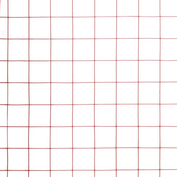 vidaXL Vielos tinklas su PVC danga, raudonas, 10x1,5m