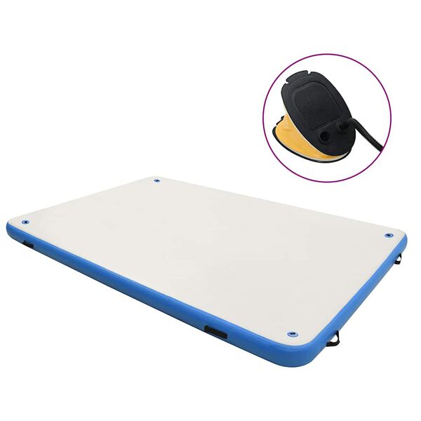 vidaXL Pripučiama platforma, mėlynos ir baltos spalvos, 300x200x15cm