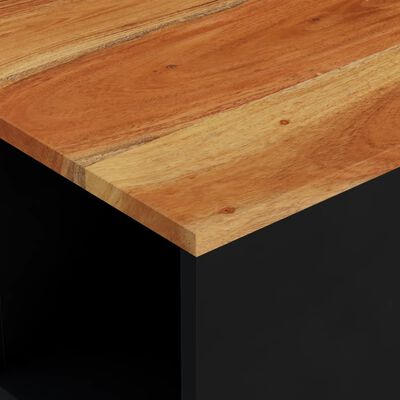 vidaXL Kavos staliukas, 60x50x35cm, akacijos medienos masyvas