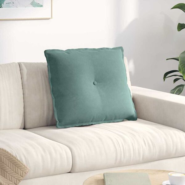 vidaXL Apsaugos Pagalvė Jūrinė žalia 60 x 50 cm Kordūrinis audinys