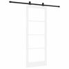 vidaXL Slankios durys ORKDAL Balta ir juoda 83 x 211 cm