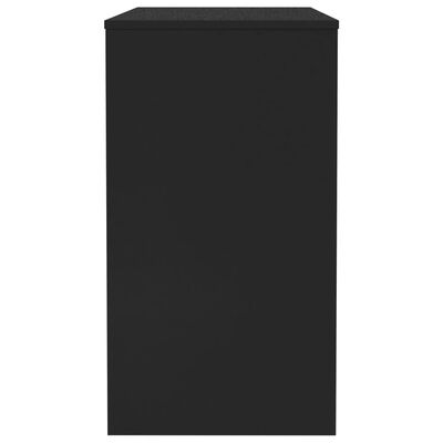 vidaXL Rašomasis stalas, juodos spalvos, 90x40x72cm, apdirbta mediena