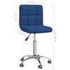 vidaXL Pasukama valgomojo kėdė, mėlynos spalvos, audinys (334317)