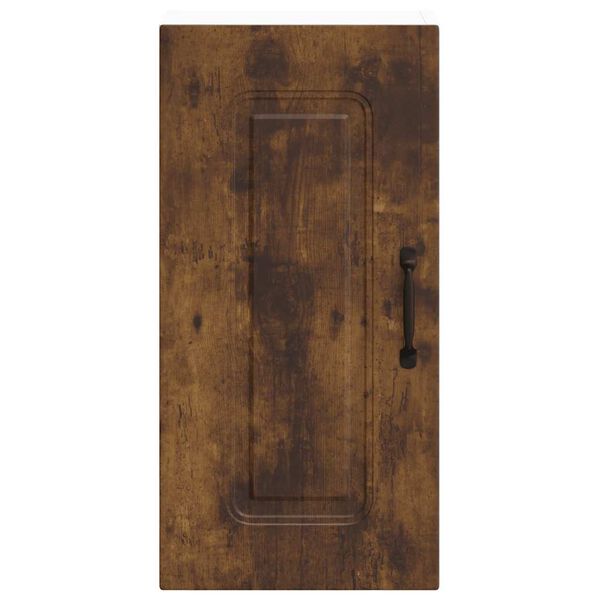 vidaXL Sieninė virtuvės spintelė, Kalmar, dūminio ąžuolo, mediena