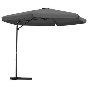 vidaXL Lauko skėtis su plieniniu stulpu, antr. sp., 300 cm