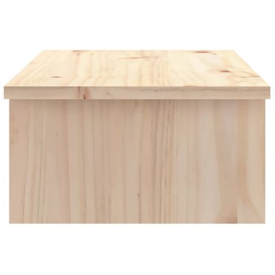vidaXL Monitoriaus stovas, 50x27x15cm, pušies medienos masyvas