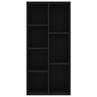 vidaXL Spintelė knygoms, juodos spalvos, 50x25x106cm, MDP