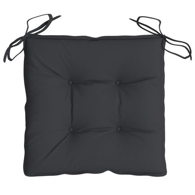 vidaXL Kėdės pagalvėlės, 6vnt., juodos, 50x50x7cm, oksfordo audinys