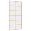 vidaXL Stumdomos durys, auksinės, 102,5x205cm, ESG stiklas/aliuminis