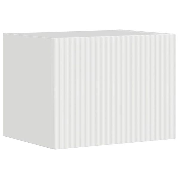 vidaXL TV sieninė spintelė Blizgus baltas 60 x 31 x 29.5 cm