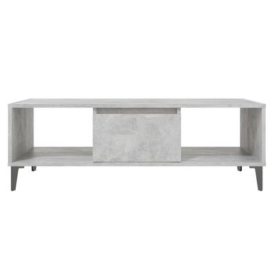 vidaXL Kavos staliukas, betono pilkas, 103,5x60x35cm, apdirbta mediena