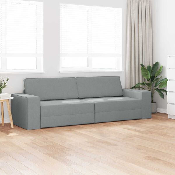 vidaXL Sofa lova 200cm &Scaron;viesiai pilka audinys