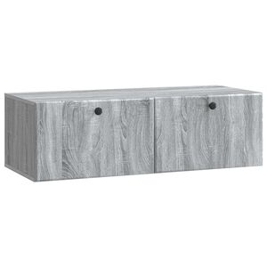 vidaXL Sieninė TV spintelė 98 x 41 x 30 cm Pilka Sonoma