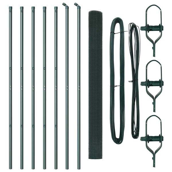 vidaXL Tvorelės stulpas Žalia 10 x 1,5 m (12 x 12 mm tinklinė ritė)