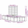 vidaXL Lovos rėmas Va&scaron;ko ruda 100 x 200 cm Kietos pu&scaron;ies mediena