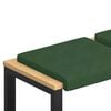 vidaXL Suoliuko pagalvė 2 vnt. mančester Tamsiai žalia Gylis 35 cm