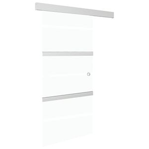 vidaXL Stumdomos durys su stabdikliais, 90x205cm, stiklas ir aliuminis