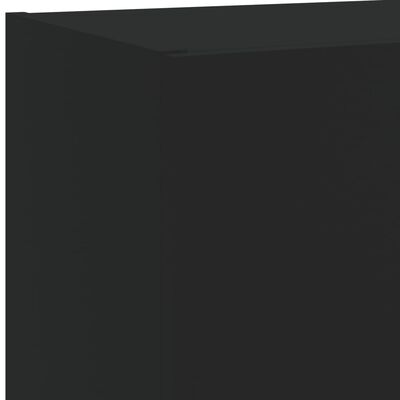 vidaXL TV spintelės su LED lemputėmis, 2vnt., juodos, 40,5x30x60cm
