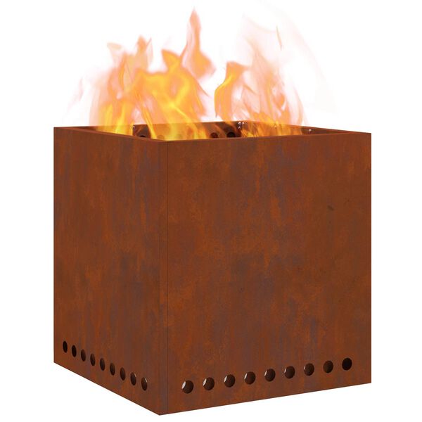 vidaXL Be dūmų laužavietė Ruda 48 x 48 x 50 cm