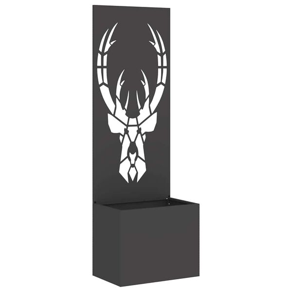 vidaXL Sodo privatumo ekranas Gyvūnų ra&scaron;tai Juoda 50 x 140 cm