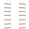 vidaXL sienų dekoracijos kopėčios formos 2 vnt 30x100 cm