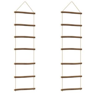 vidaXL sienų dekoracijos kopėčios formos 2 vnt 30x100 cm
