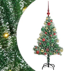 vidaXL Dirbtinė Kalėdų Eglė Su Sniegu ir LED &Scaron;viesa su 150 LED 120 cm