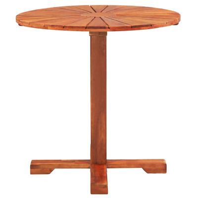 vidaXL Baro stalas, 70x70cm, akacijos medienos masyvas