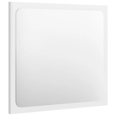 vidaXL Vonios kambario veidrodis, baltas, 40x1,5x37cm, MDP, blizgus