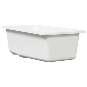vidaXL Virtuvės kriauklė Balta 21 x 44 x 14 cm Granitas