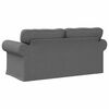 vidaXL Sofa Tamsiai pilka 215 x 82 x 80 cm audinys