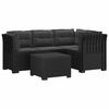 vidaXL 4 Vietų Sodo Sofa su Pagalvėlėmis Ratanų Imitacija PP Antracito