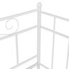 vidaXL Sofos-lovos rėmas, baltos spalvos, 90x200cm, metalas