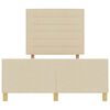 vidaXL Lovos rėmas su galvūgalio Kreminė 140 x 200 cm audinys