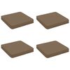 vidaXL 4 dalių sėdynės pagalvėlės VUGHT 4 pcs 100% poliesteris Taupe