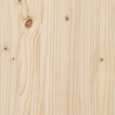 vidaXL Galvūgalis, 100cm, pušies medienos masyvas