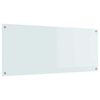 vidaXL Virtuvės atbraila Balta 120 x 50 cm grūdintas stiklas