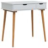 vidaxl Makiažo stalas FAUSKE Balta 76 x 50 x 78 cm